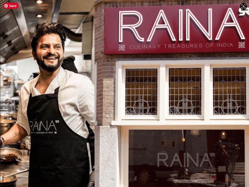 Arif Patel Preston UK Congratulates Indian Cricketer Suresh Raina for His New Restaurant in Amsterdam