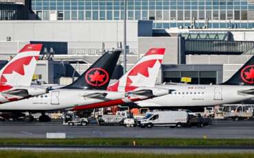 Why is Air Canada still offering passengers American booze?